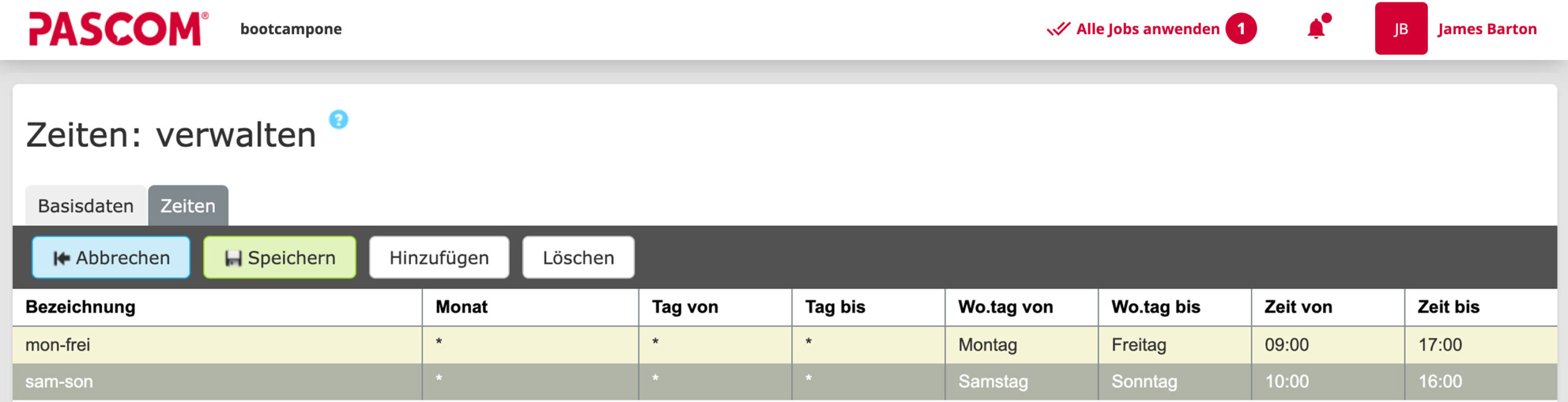 Kundenservice-Anrufweiterleitung nach Tageszeit an Wochentagen vs. am Wochenende