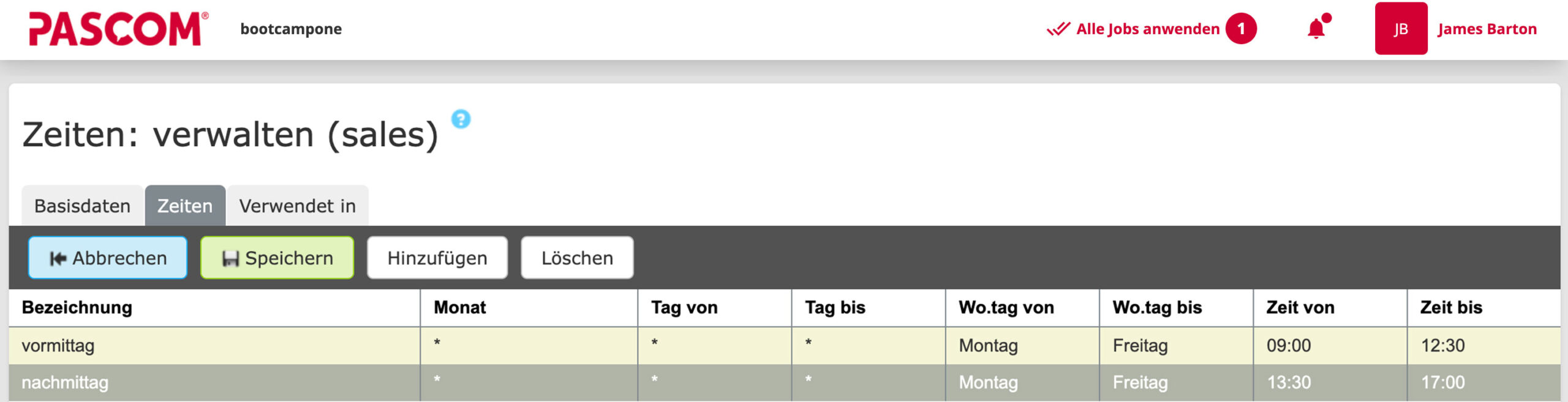 Team-spezifische Zeitbedingungen für die Anrufweiterleitung