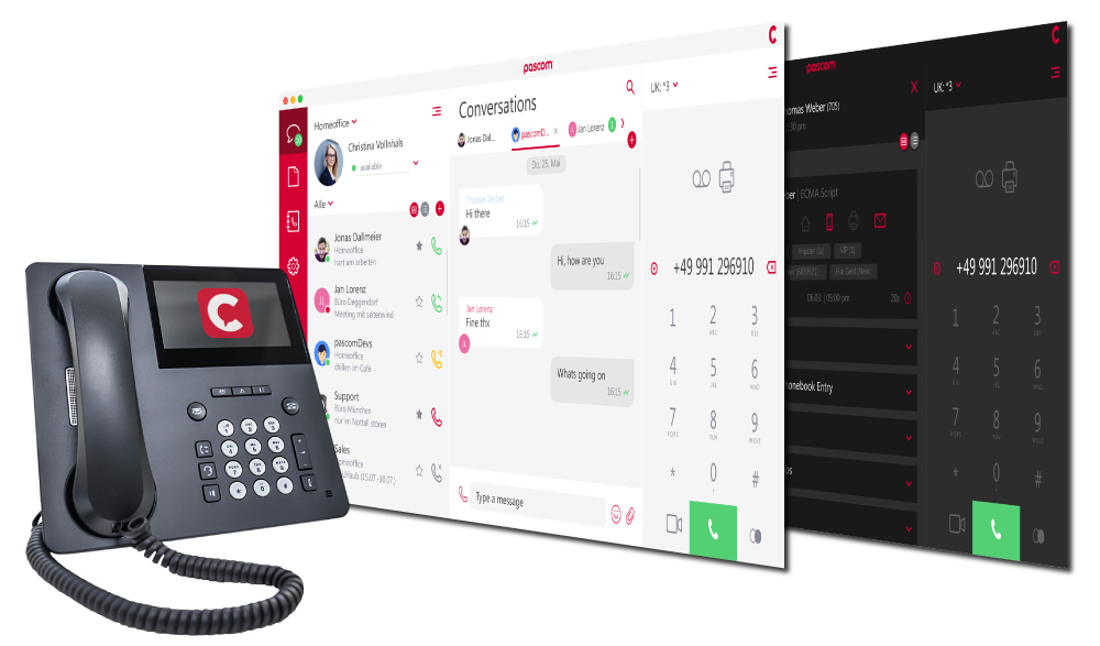 PASCOM 16 UC clients