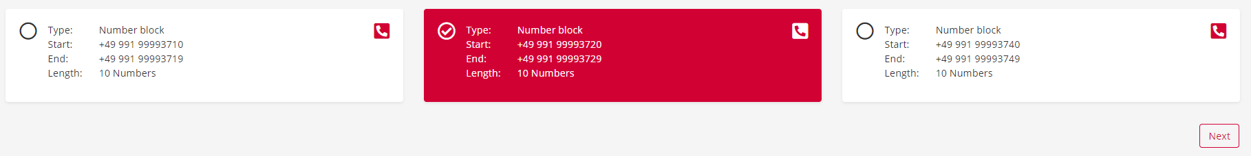 pascom cloud phone number block (DIDs)